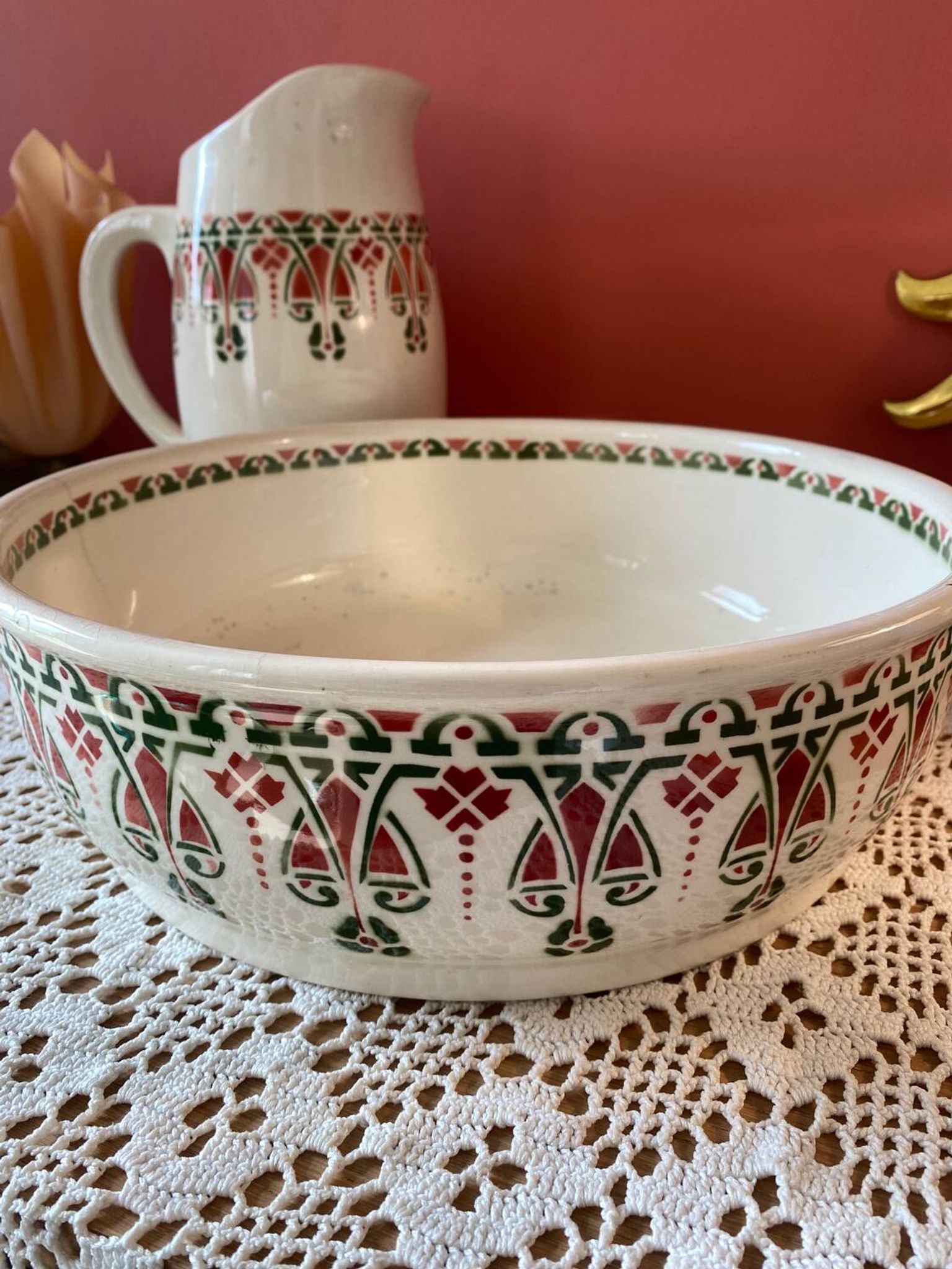 Art Deco toilet set