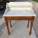 Dressing table with marble top