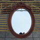 Oval wooden mirror Louis XVI style 54cmx37cm