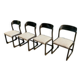 Set of 4 Baumann sleigh chairs