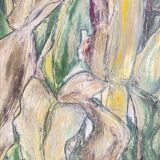 Morokoshi I (Corn I) by Miyazaki Kumiko large Japanese oil painting, 1930-1940