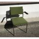 Series of 4 armchairs - modern - vintage - feet metal - 1960