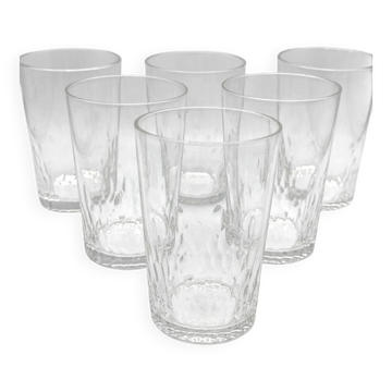 Baccarat - 6 crystal Richelieu goblets