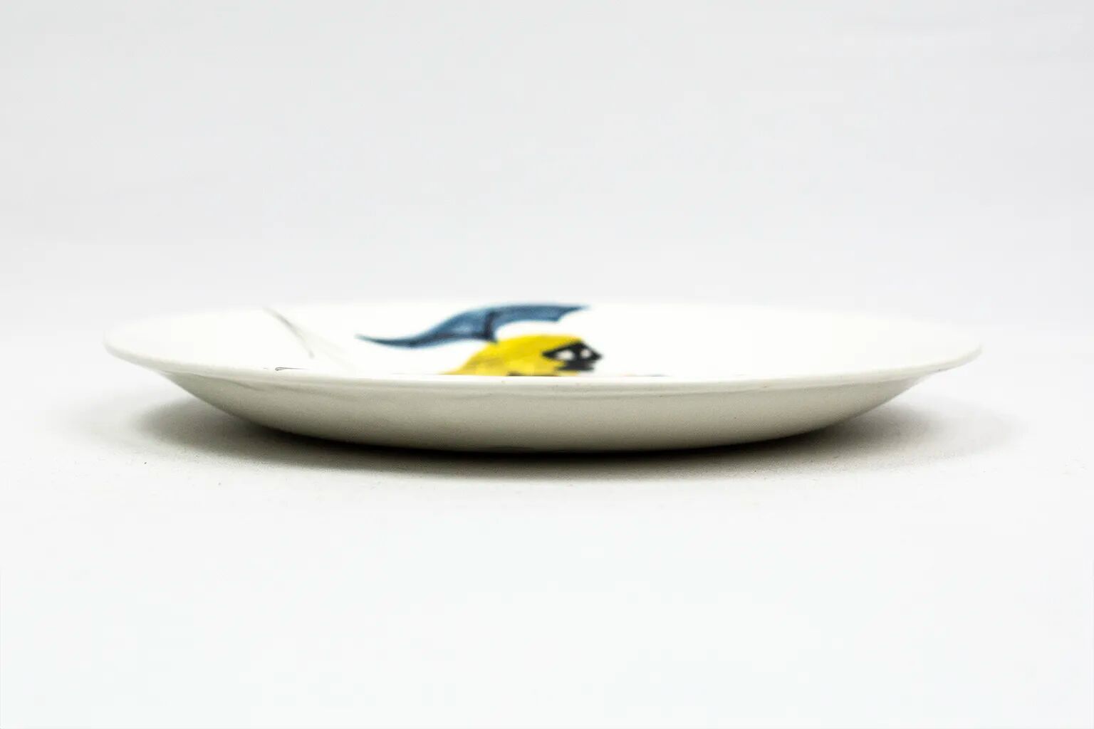 Ceramic plate by Roger Capron, Vallauris, ancient warrior - 1960s