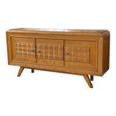 Buffet brutaliste en chêne 1960