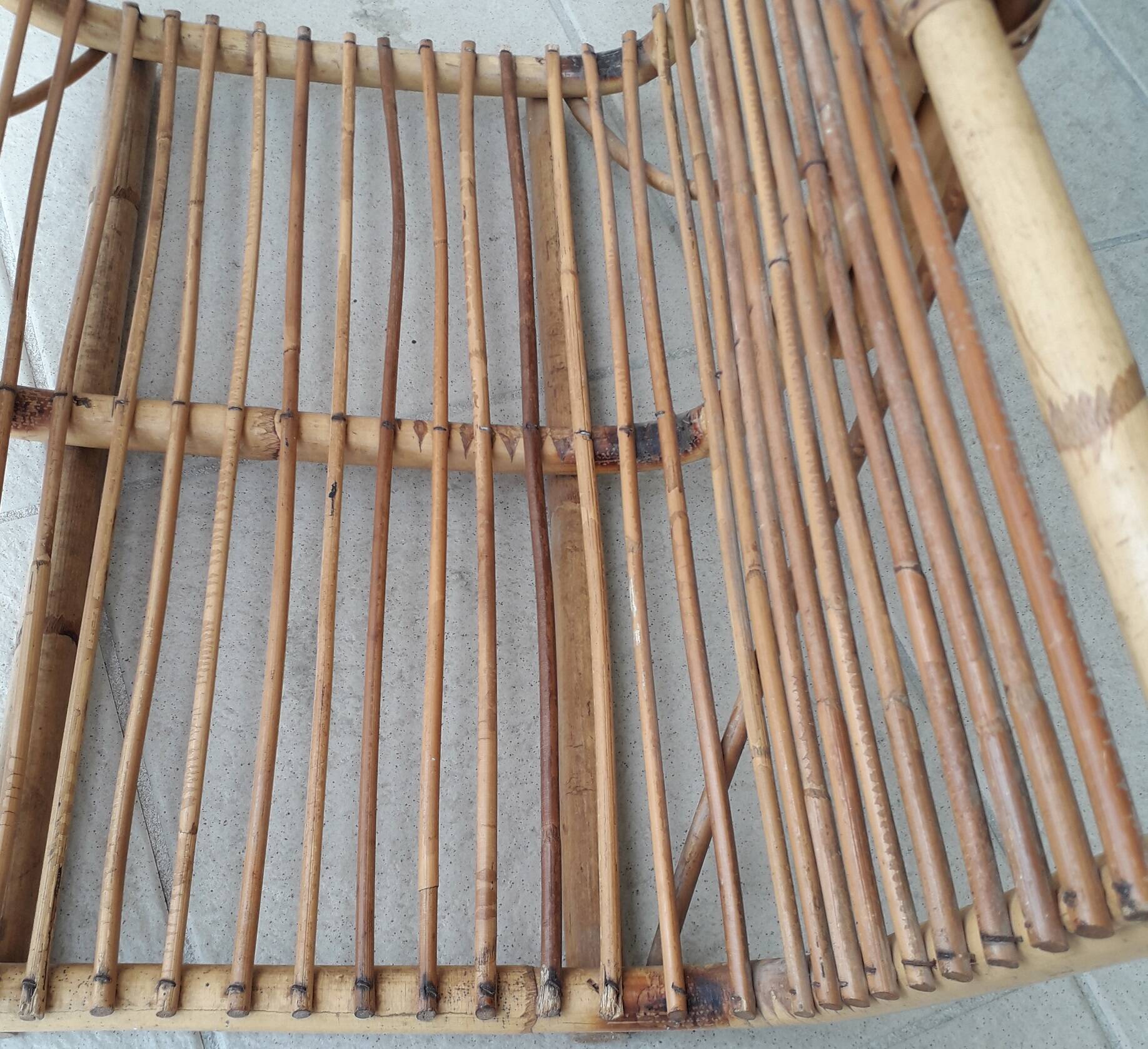 Rattan wooden basket