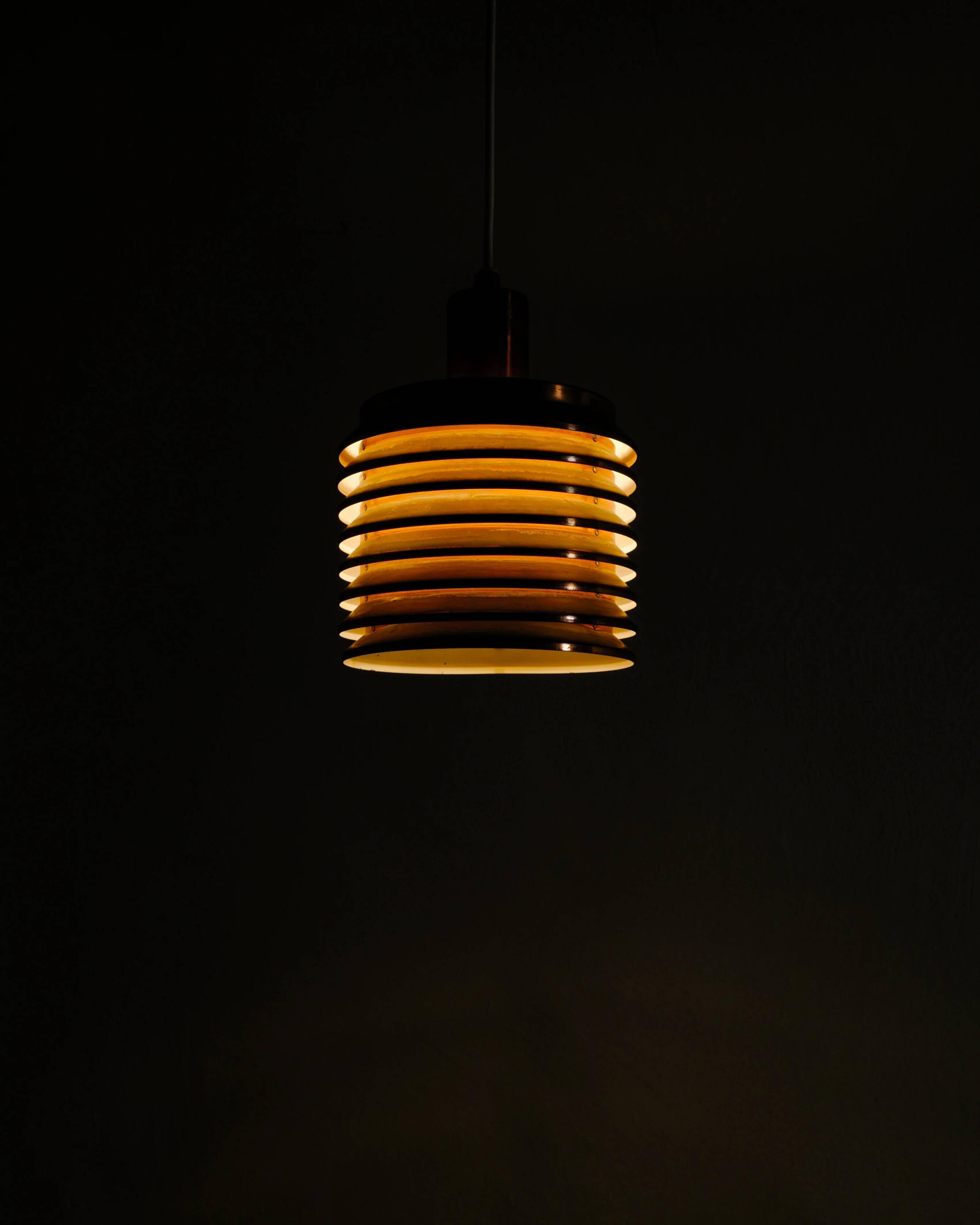 Swedish Mid Century Copper Ceiling Lamp by Hans-Agne Jakobsson, 1950s