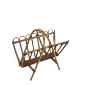 Rattan magazine rack