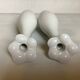 Duo de vases soliflores en forme de quille