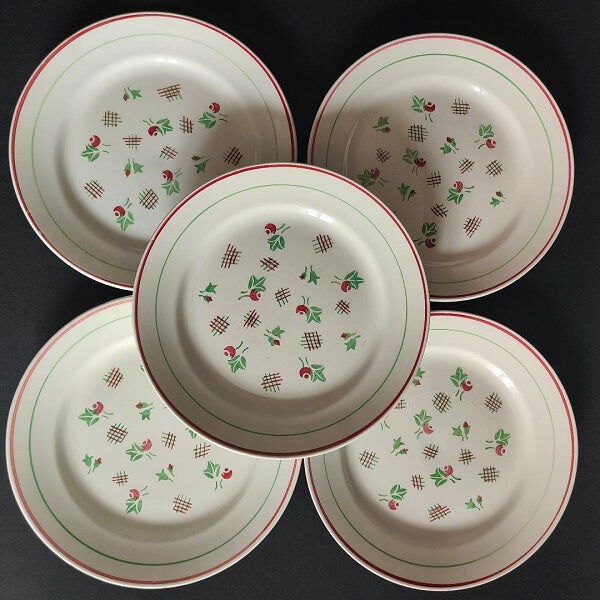 Set of 5 plates Luneville K&G