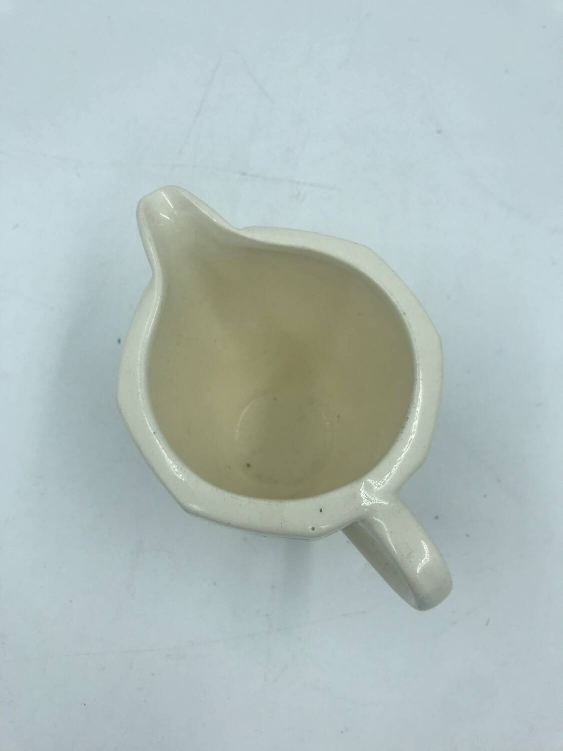 Antique porcelain milk jug Badonviller