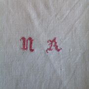 5 cotton dammase monogrammed towels NA