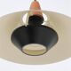 Set of 2 black mid-century pendant lamps by Elfi / 1960s / 1970s / Danish modern design