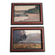 Paire de peintures - paysages