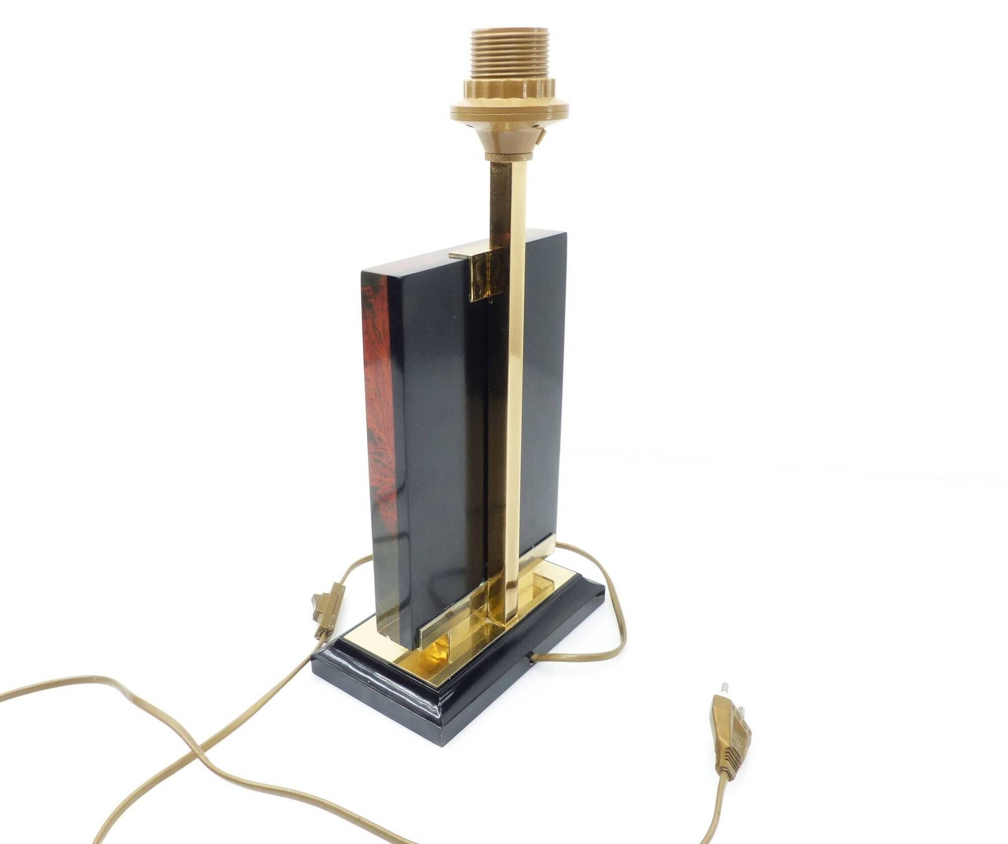 Maison Le Dauphin – “Caraïbes” lamp with gorgonia inclusion 1970-1980