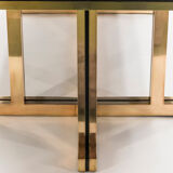 Red brass lacquered table  1970