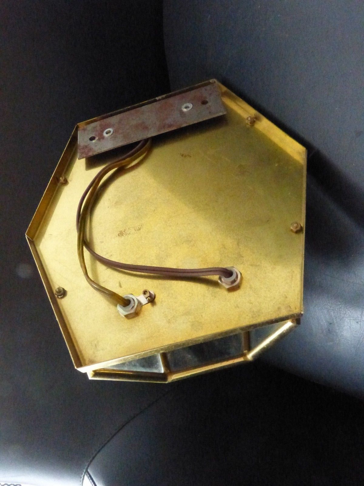 Double Wall lamp cage beveled glass