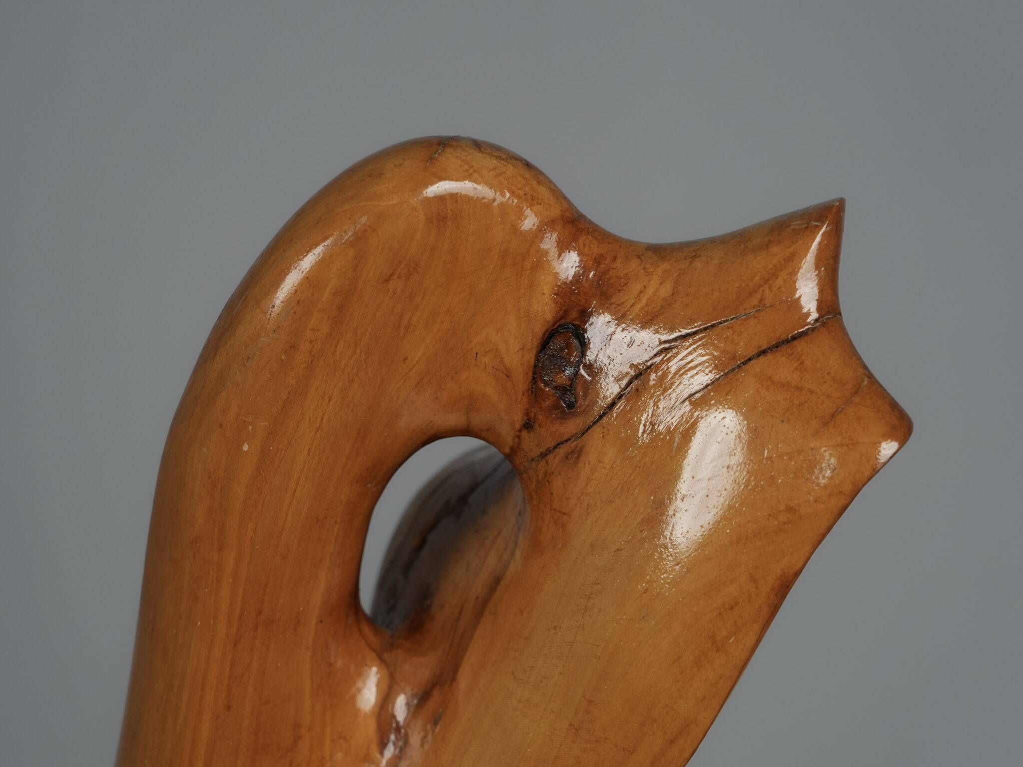 Organic wood sculpture by H. Hinfelaar, Netherlands, 1980s