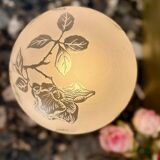 Art nouveau globe lamp signed Deveau