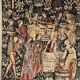 Halluin tapestry, important medieval scene, 20th century certificate