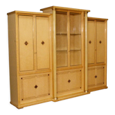 Bibliothèque italienne en bois du XXème siècle