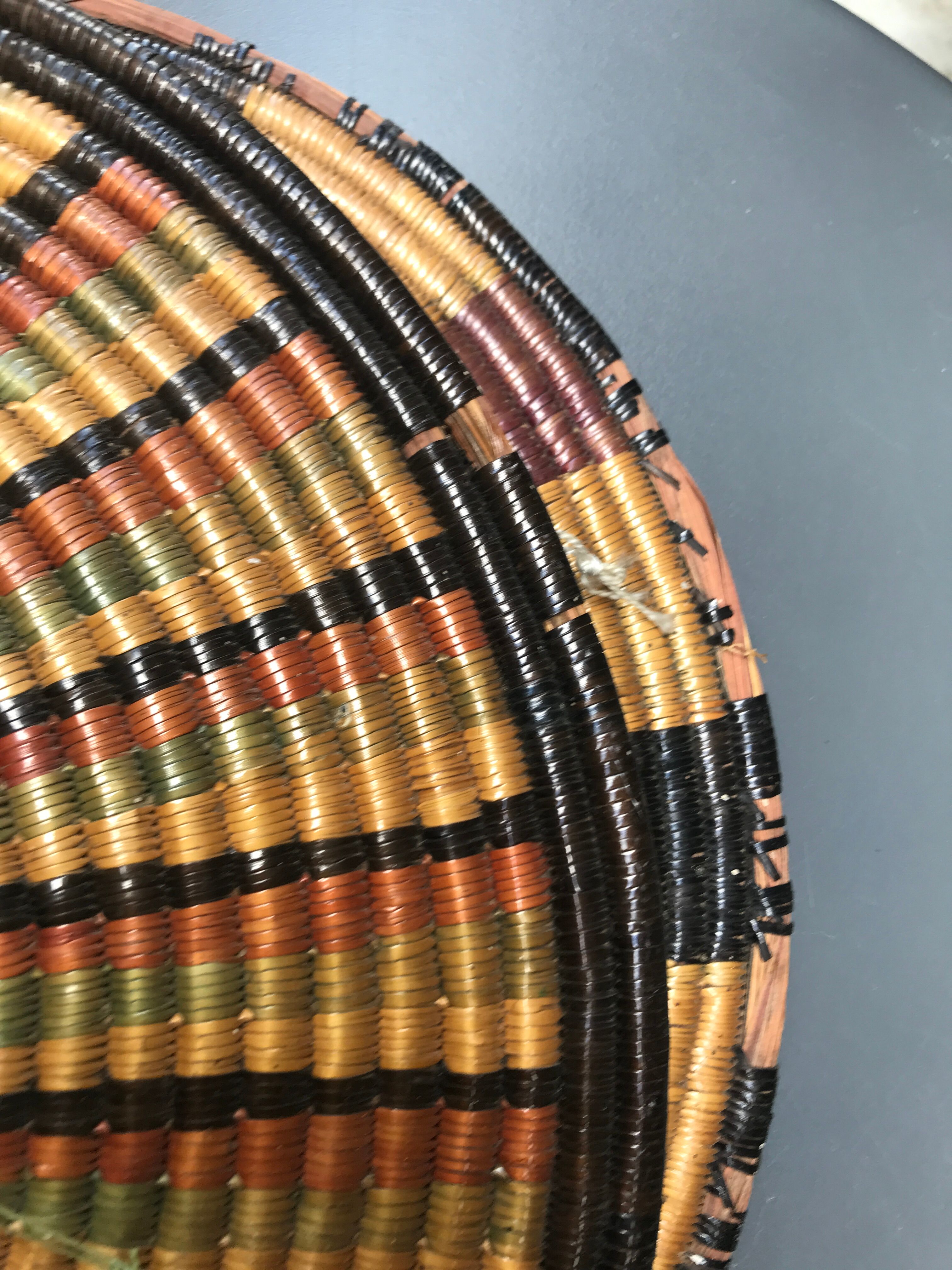 Vintage wall baskets Africa