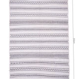 Kilim Berbère blanc brodé 310x195cm