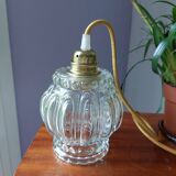 Bubble glass portable lamp