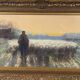 “Shepherd and his flock”, watercolor on paper, signed Maurice Hagemans