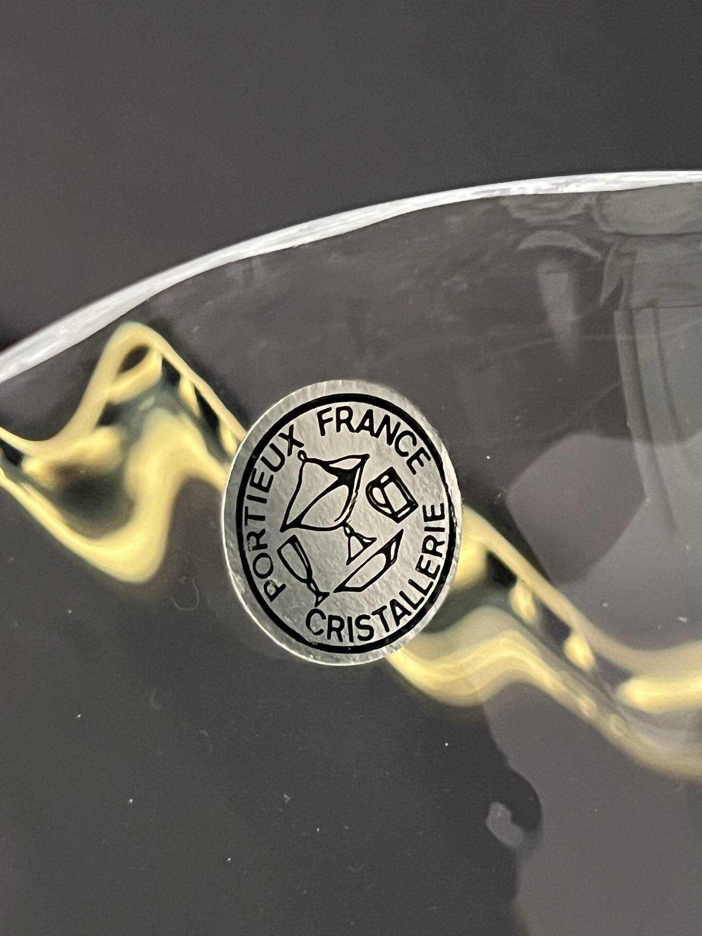 Crystal cup from Portieux, Dauphin model