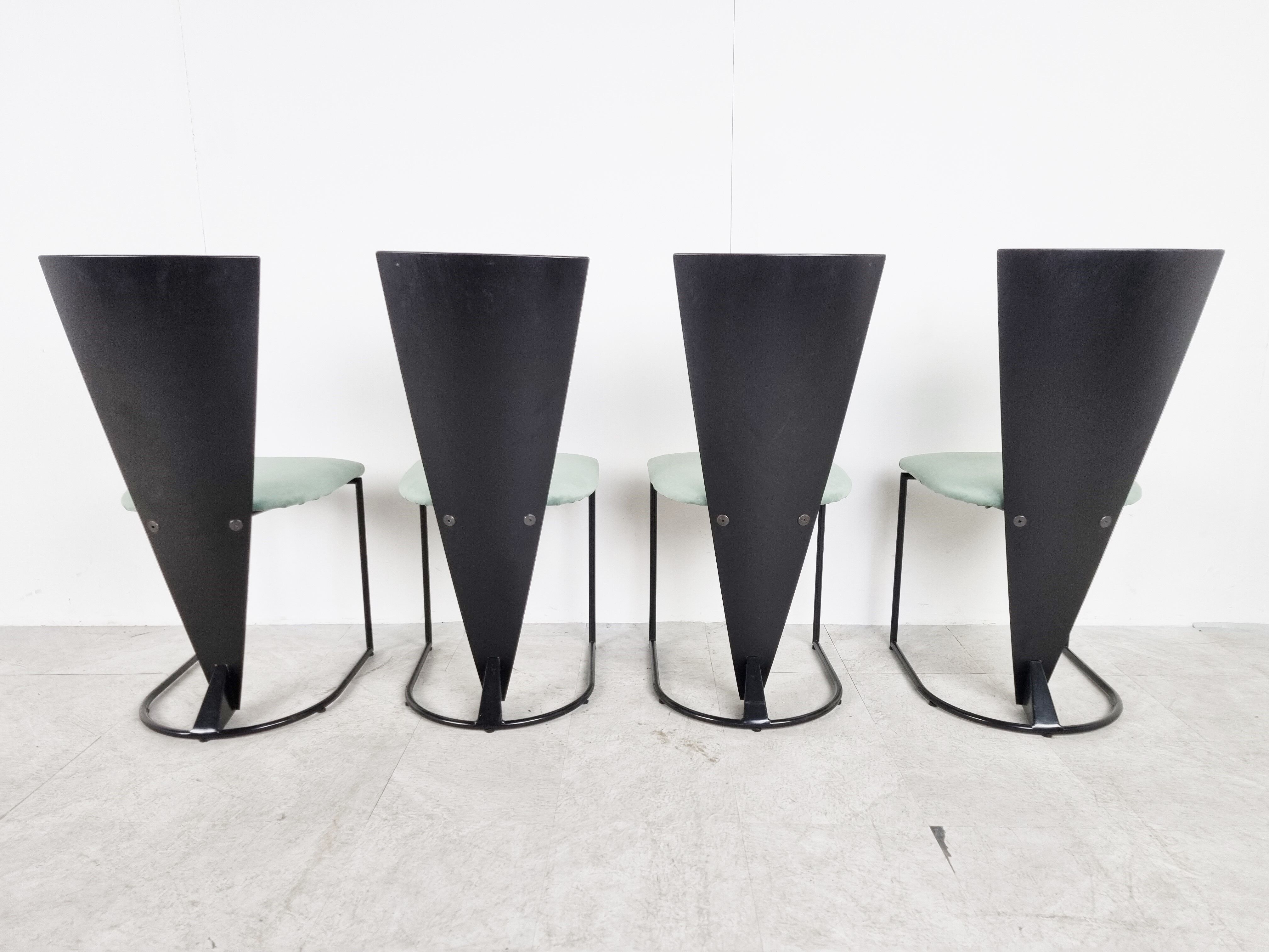 4 chairs, 1980s