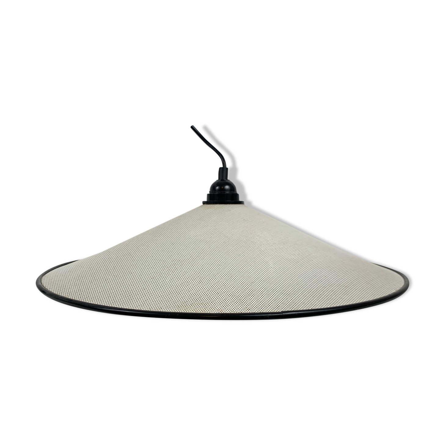 White perforated tole hanging