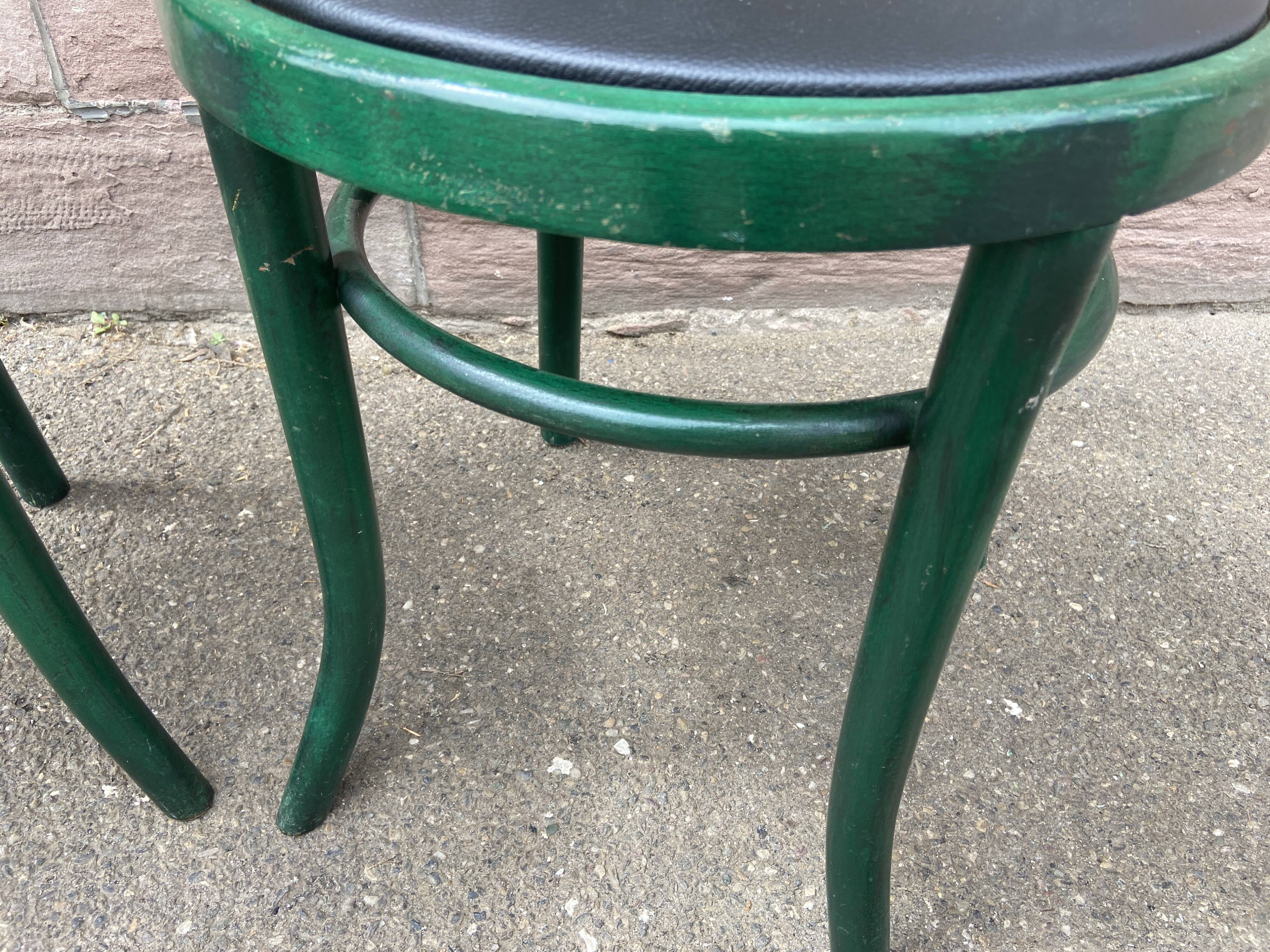 Set of 4 Chairs restaurant café wood curved bistro