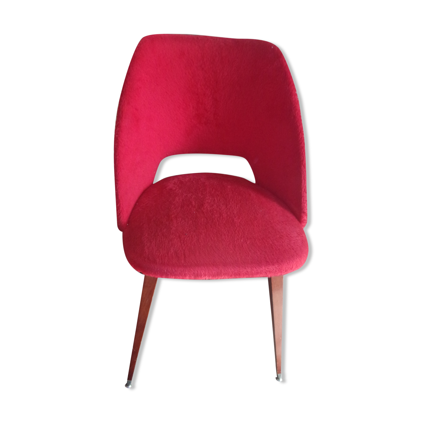 red moumoutte fabric chair 1960