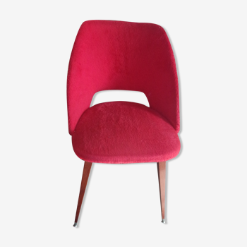 red moumoutte fabric chair 1960