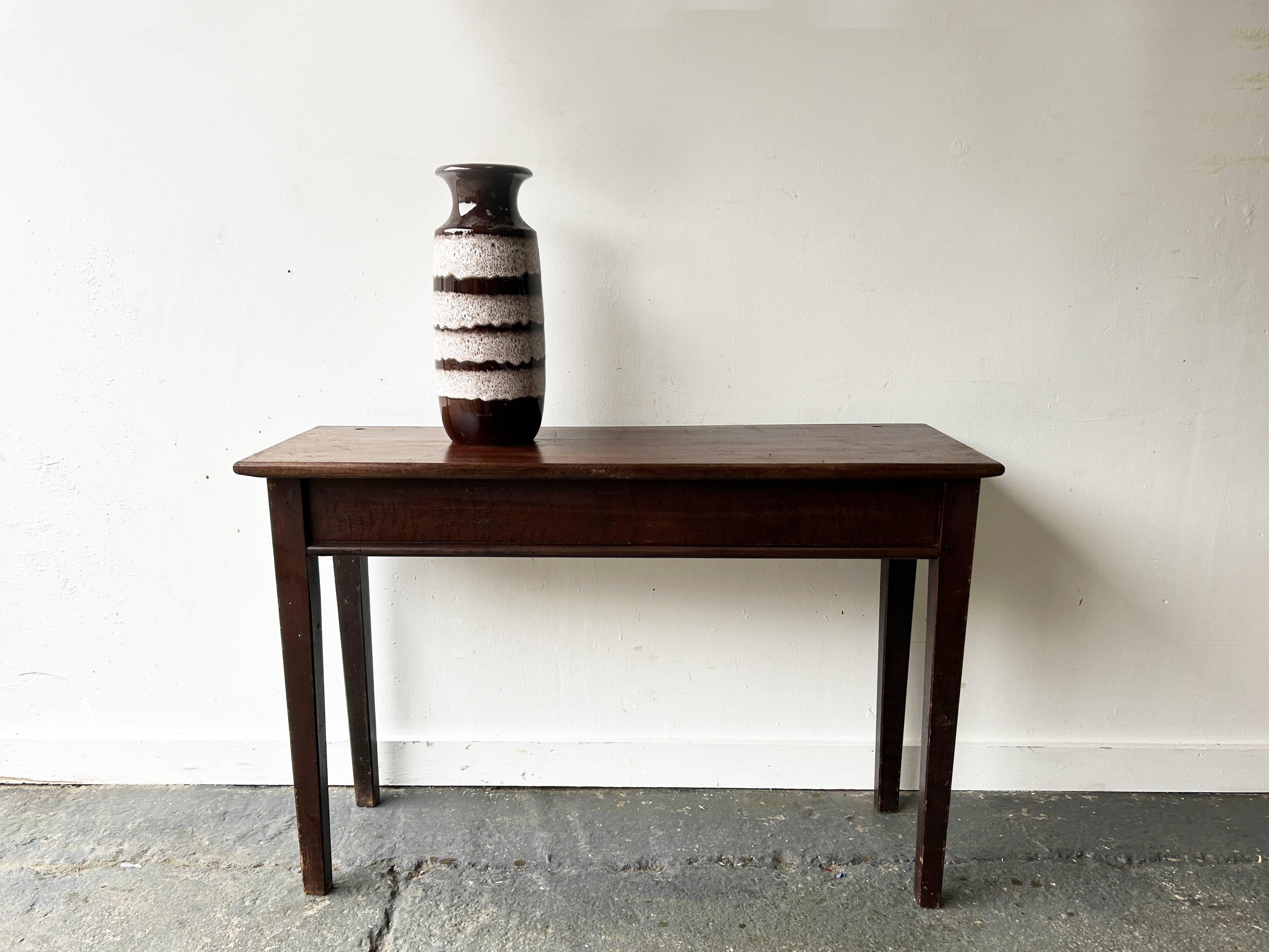 Edwardian solid wood side / console table circa 1880–1910