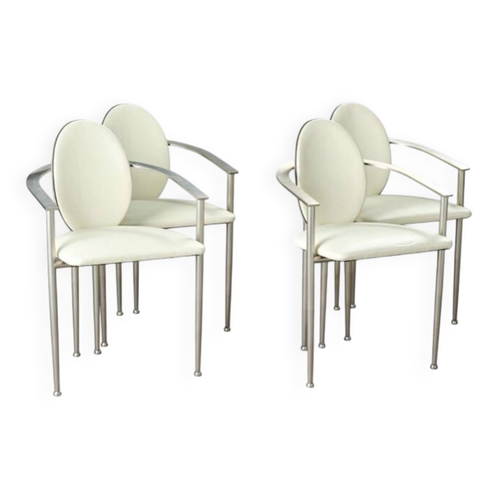 Belgochrom white chairs