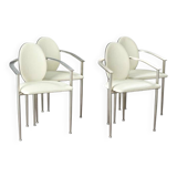 Belgochrom white chairs