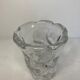 Vase glassware in molded crystal daum signed around 1960