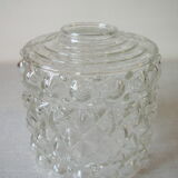 Old Tulip Globe Glass Lampshade Relief Decoration Lamp Bedside Light