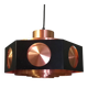 Vintage Space Age copper ceiling lamp by Birger Hammerstad
