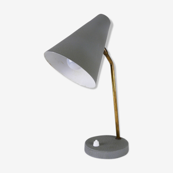 Scandinavian desk lamp gray, 50s