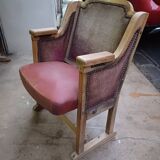 Theater armchair late 19th, early 20th in its original condition.