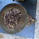 Pair of large solid brass coat hooks vintage Italy