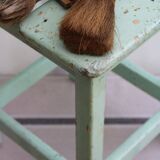 Wooden workshop stool