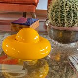 Sergio Asti, Yellow ceramic sculpture / box, Gabbianelli Italy ca. 1971