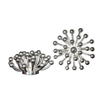 Paire d'appliques Pistillino studio tetrarch 1970