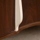 20thC ITALIAN STANDING DRY BAR IN HARDWOOD & CREAM LAMINATE c.1970