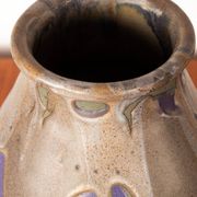 Large Art Deco glazed ceramic vase, by Léon Pointu, Puisaye stoneware.