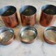 Lot of 3 Vintage copper spice jars